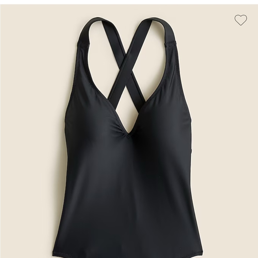 Black Cross-Back Swimsuit